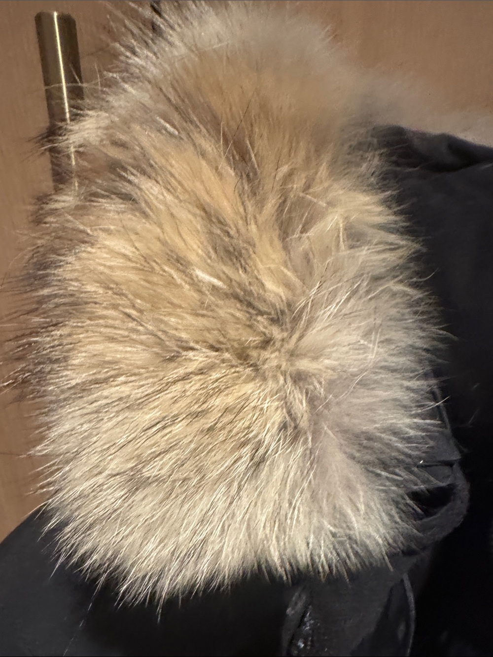 Canada Goose Black Parka with Natural Fur-Trim Hood - Picture 5 of 5